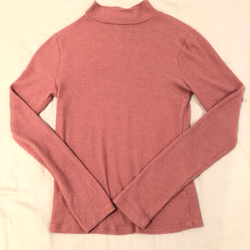 Pink Turtleneck